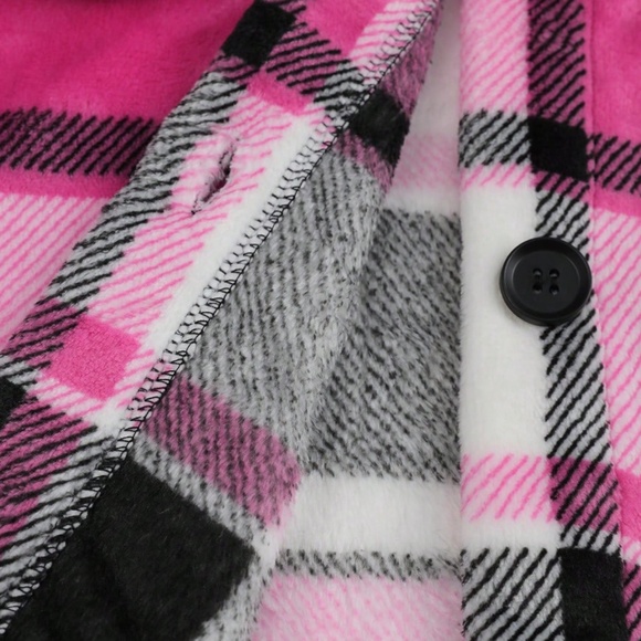 Cozy Plaid Boyfriend Jacket Oversized Shacket - Picture 4 of 4